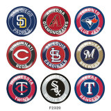 20MM team Sport glass snaps buttons