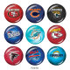 20MM team Sport glass snaps buttons