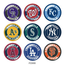 20MM team Sport glass snaps buttons