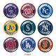 20MM team Sport glass snaps buttons