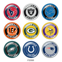 20MM team Sport glass snaps buttons