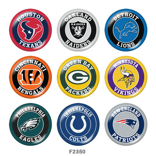 20MM team Sport glass snaps buttons