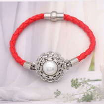 20MM pearl metal silver plated snap charms snaps jewelry