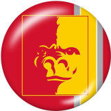20MM team Sport glass snaps buttons