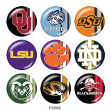 20MM team Sport glass snaps buttons