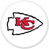 20MM team Sport glass snaps buttons