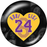 20MM basketball glass snaps buttons