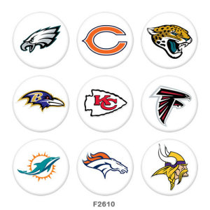 20MM team Sport glass snaps buttons