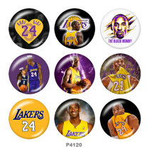 20MM basketball glass snaps buttons
