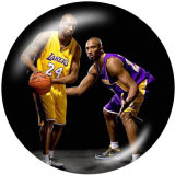20MM basketball glass snaps buttons