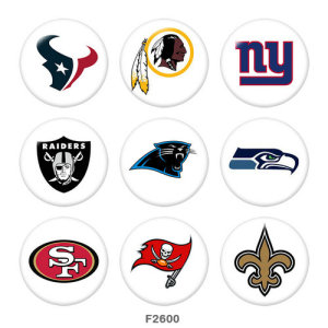 20MM team Sport glass snaps buttons