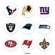 20MM team Sport glass snaps buttons