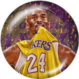 20MM basketball glass snaps buttons