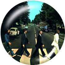 20MM Beatles glass snaps buttons