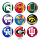 20MM team Sport glass snaps buttons