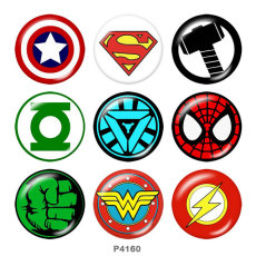 20MM Marvel glass snaps buttons