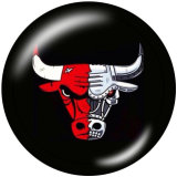 20MM team Sport glass snaps buttons