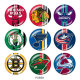20MM team Sport glass snaps buttons