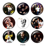 20MM band glass snaps buttons