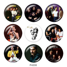 20MM band glass snaps buttons
