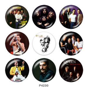 20MM band glass snaps buttons
