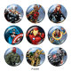 20MM Marvel glass snaps buttons