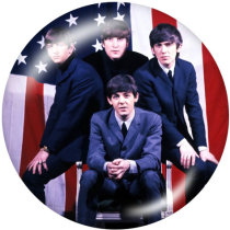 20MM band glass snaps buttons