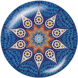 20MM decorative pattern Print glass snaps buttons