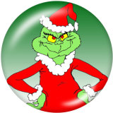 20MM Christmas Cartoon glass snaps buttons