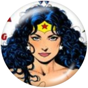 20MM Wonder woman glass snaps buttons