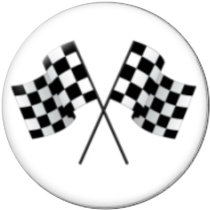 20MM Car race glass snaps buttons