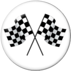 20MM Car race glass snaps buttons