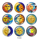 20MM Sun Print glass snaps buttons