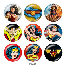 20MM Cartoon glass snaps buttons