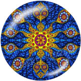 20MM decorative pattern Print glass snaps buttons