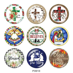 20MM faith glass snaps buttons