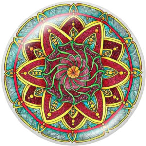 20MM decorative pattern Print glass snaps buttons
