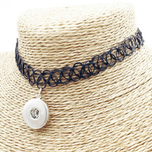 Necklace silver  fit 20MM chunks snaps jewelry