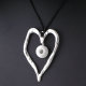 Halloween love Flower Butterfly cross Necklace silver  Adjustable leather rope fit 20MM chunks snaps jewelry