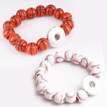 1 buttons With  snap Plastic beads  bracelet fit snaps jewelry