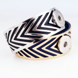 1 buttons Metal bracelet Leather included fit snaps jewelry