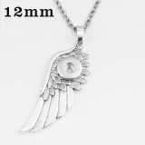 Sunflower Flower Butterfly cross Necklace 46cm chain fit 12MM chunks snaps jewelry