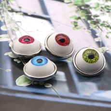 20MM eyeball metal silver plated snap  charms snaps jewelry