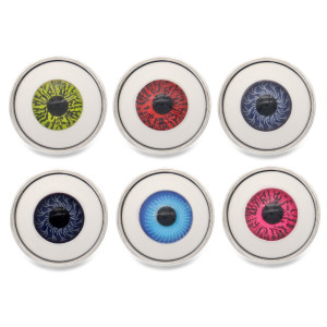 20MM eyeball metal silver plated snap  charms snaps jewelry
