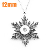 Sunflower Flower Butterfly cross Necklace 46cm chain fit 12MM chunks snaps jewelry