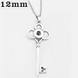 Sunflower Flower Butterfly cross Necklace 46cm chain fit 12MM chunks snaps jewelry