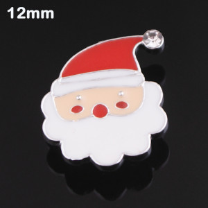 12MM Cartoon design metal silver plated snap charms Multicolor