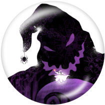20MM Halloween Print glass snaps buttons