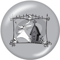 20MM Halloween Print glass snaps buttons