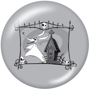 20MM Halloween Print glass snaps buttons